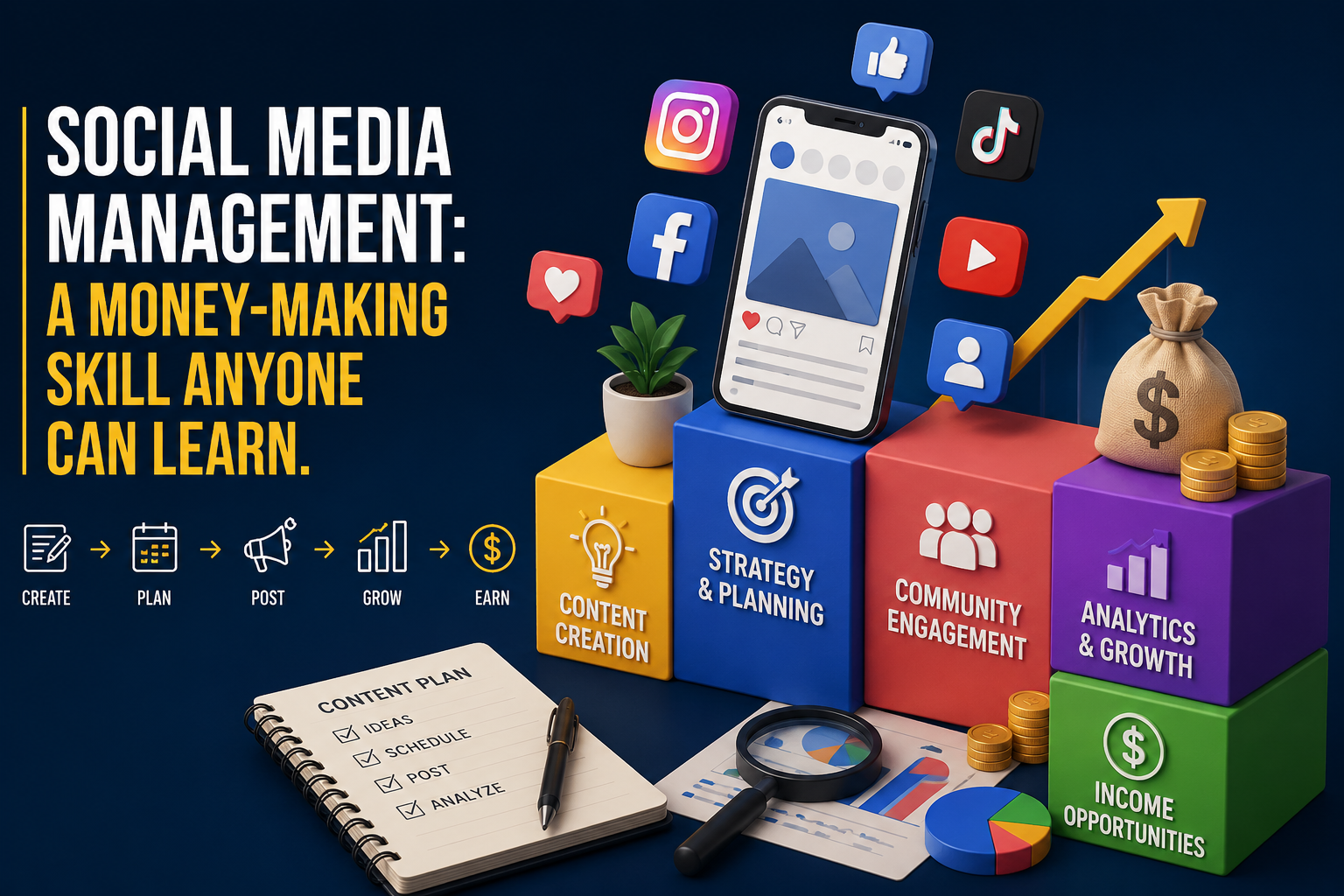 Social Media Management: A Money-Making Skill Anyone Can Learn